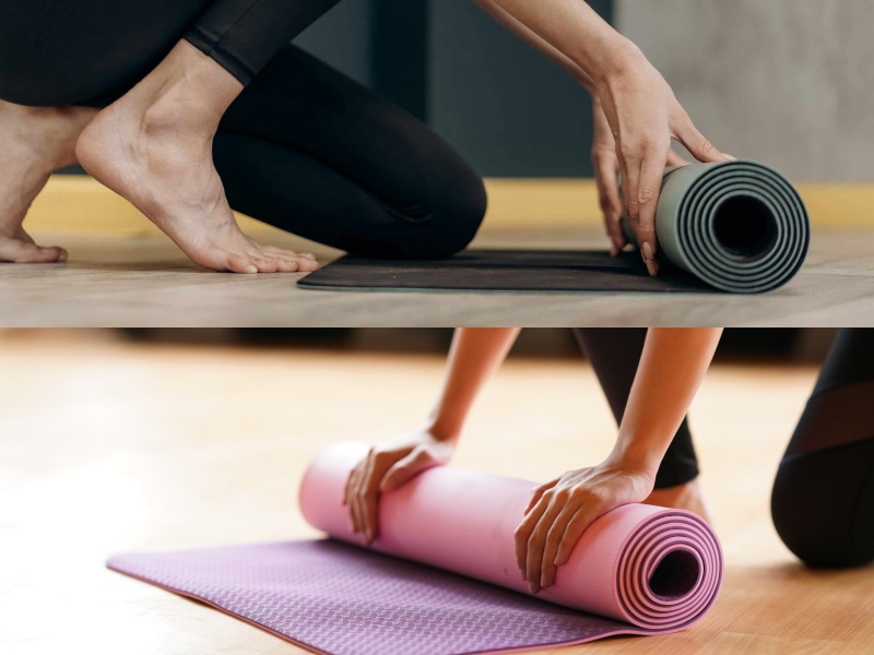 Hướng dẫn cách cuốn thảm tập yoga cao su PU đúng cách nhất